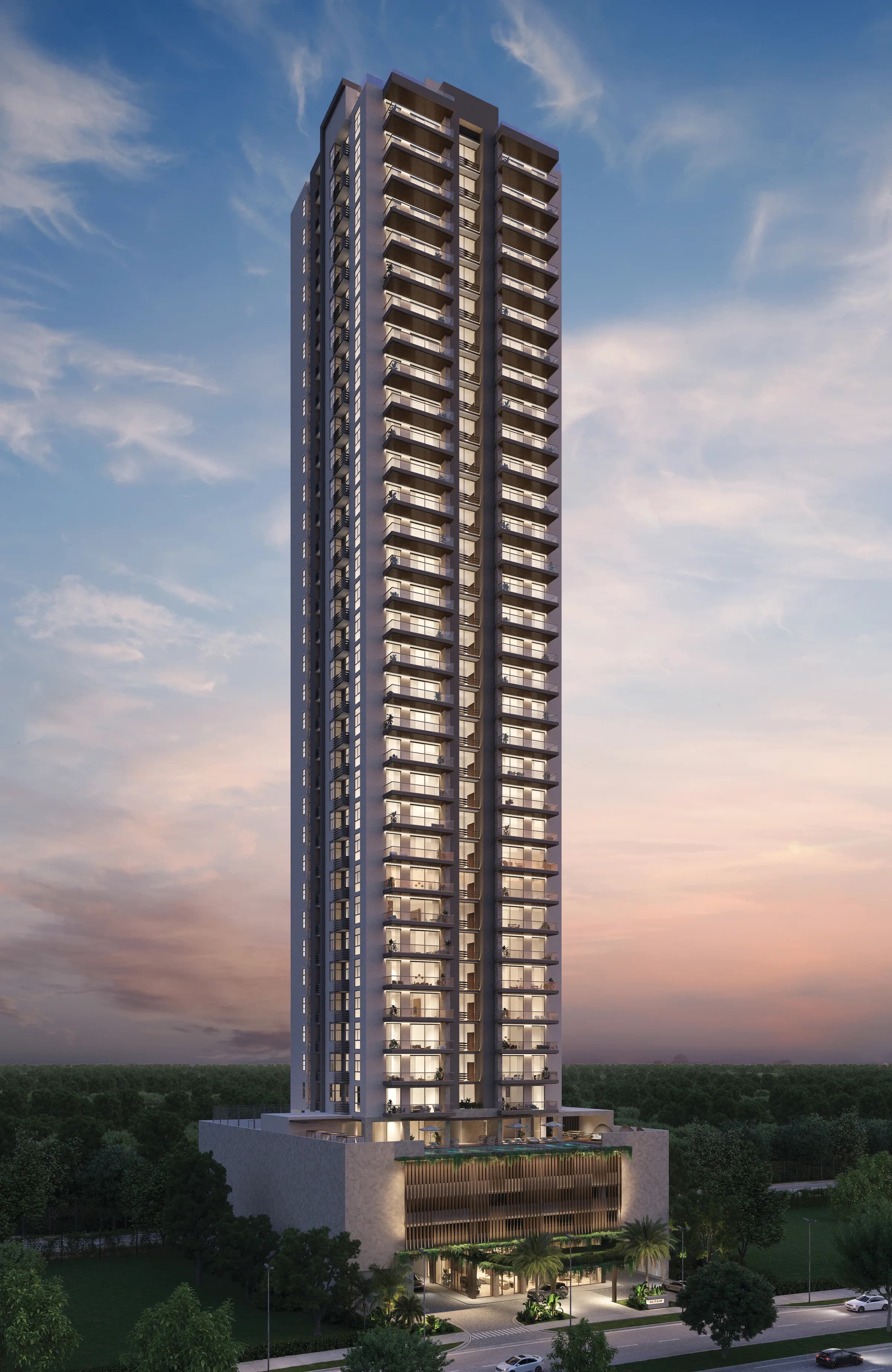 Torre Altair - fachada exterior en Santa María Golf & Country Club, Panama