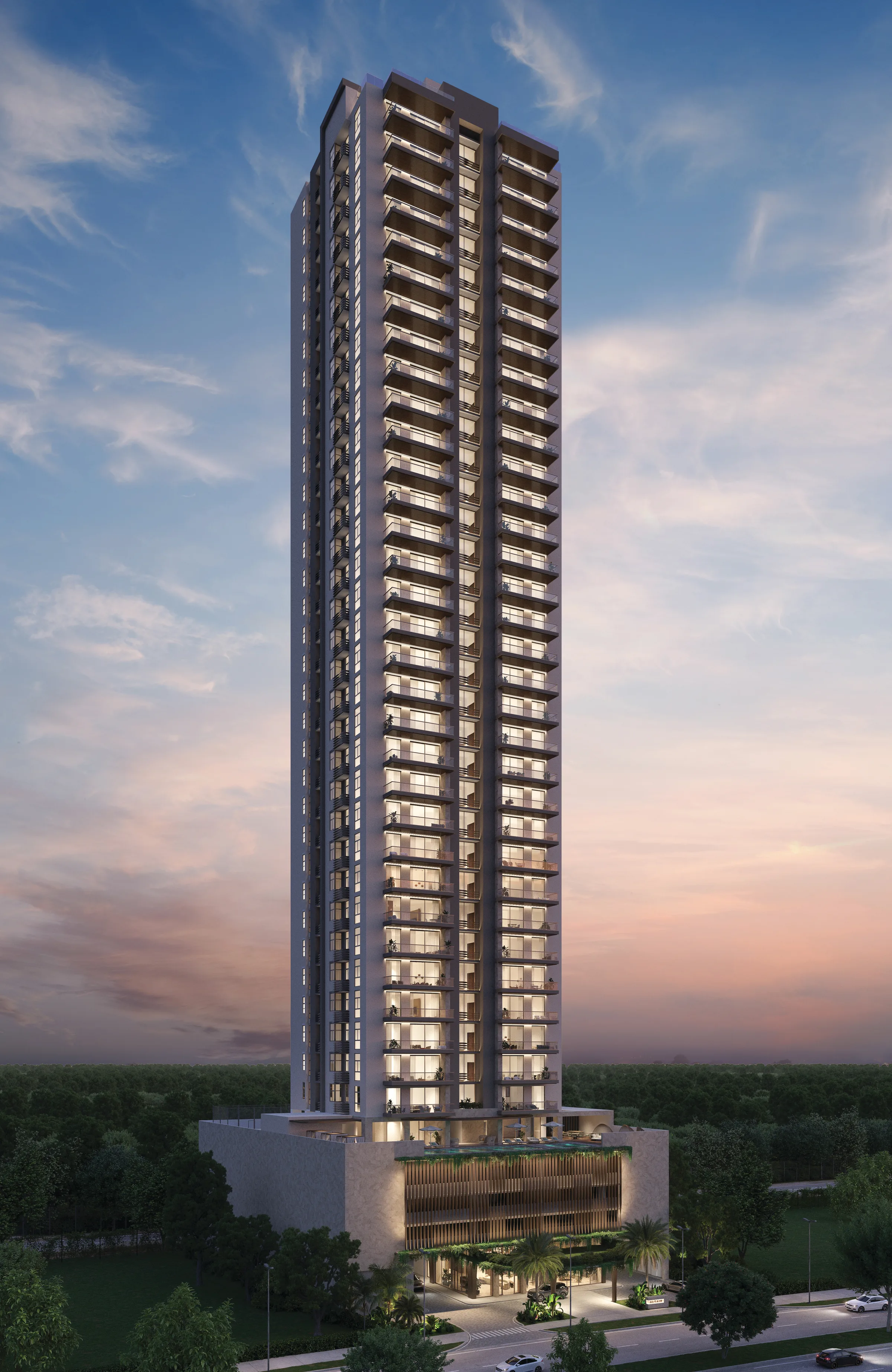 Torre Altair - fachada exterior en Santa María Golf & Country Club, Panama