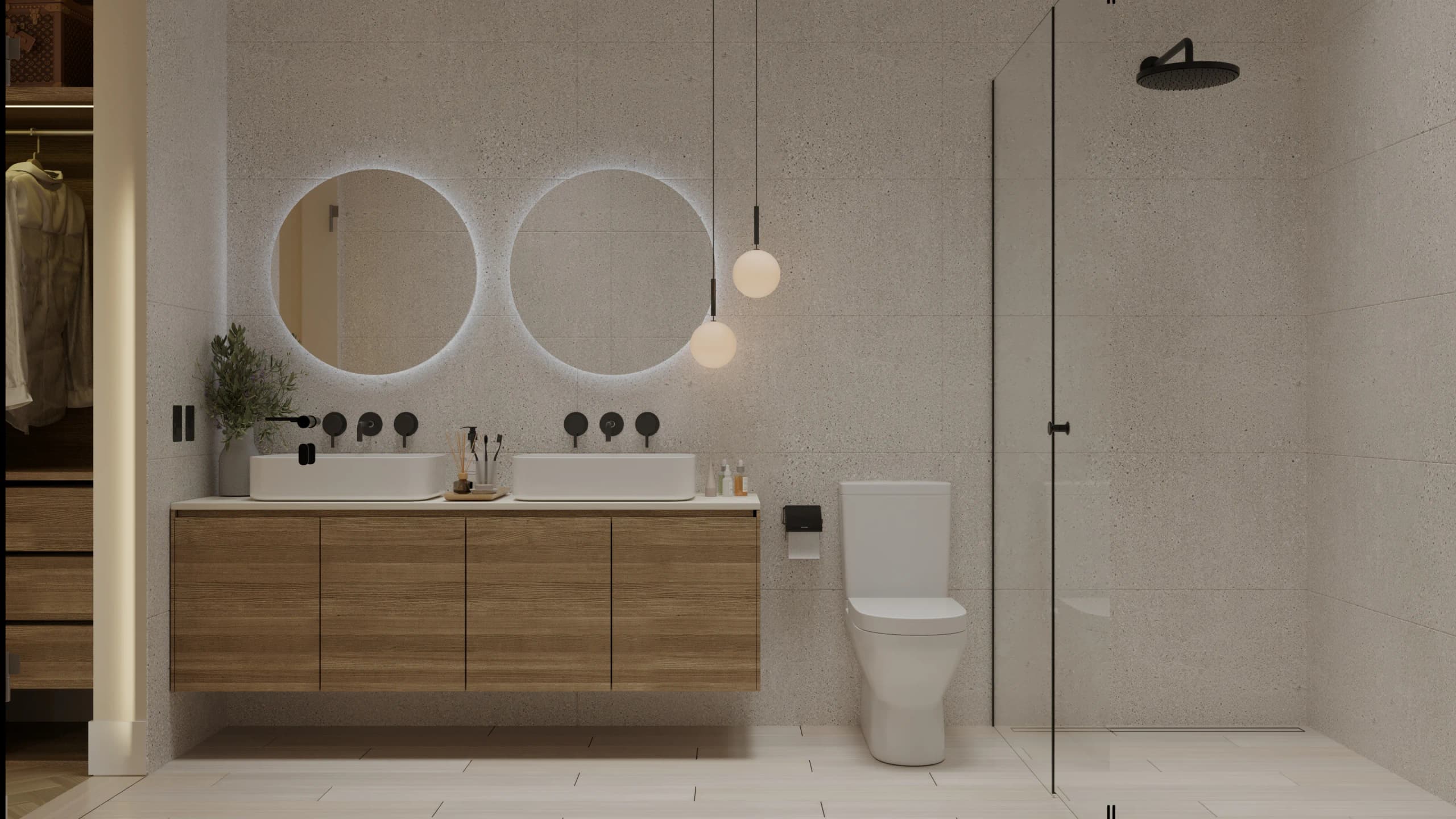 Bosco - render interior, baño principal