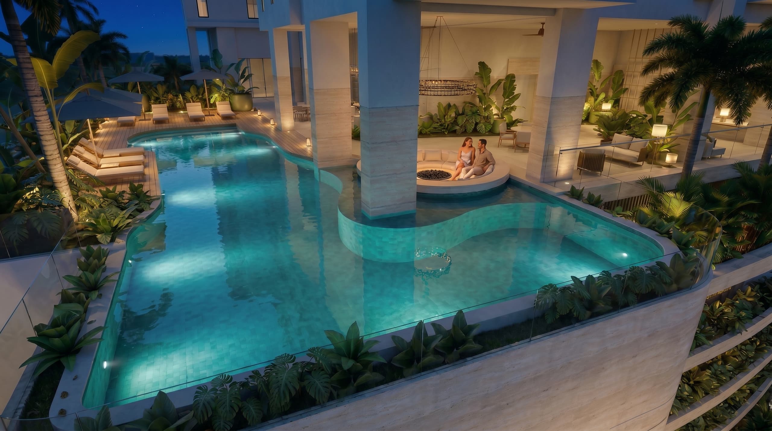 ÉBANO - Panoramic pool and jacuzzi