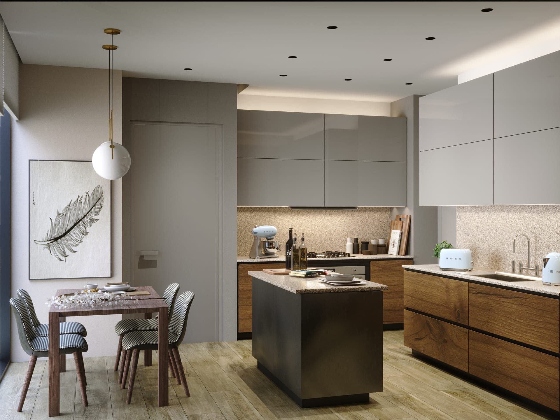 The Ivy - Italian kitchen with island